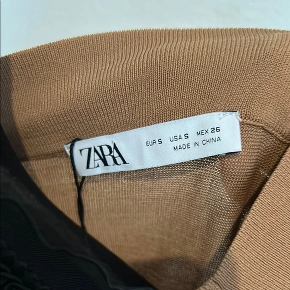 Zara Tan Sheer swim cover up Maxi Dress Sleeveless Resort Wear - Picture 11 of 14